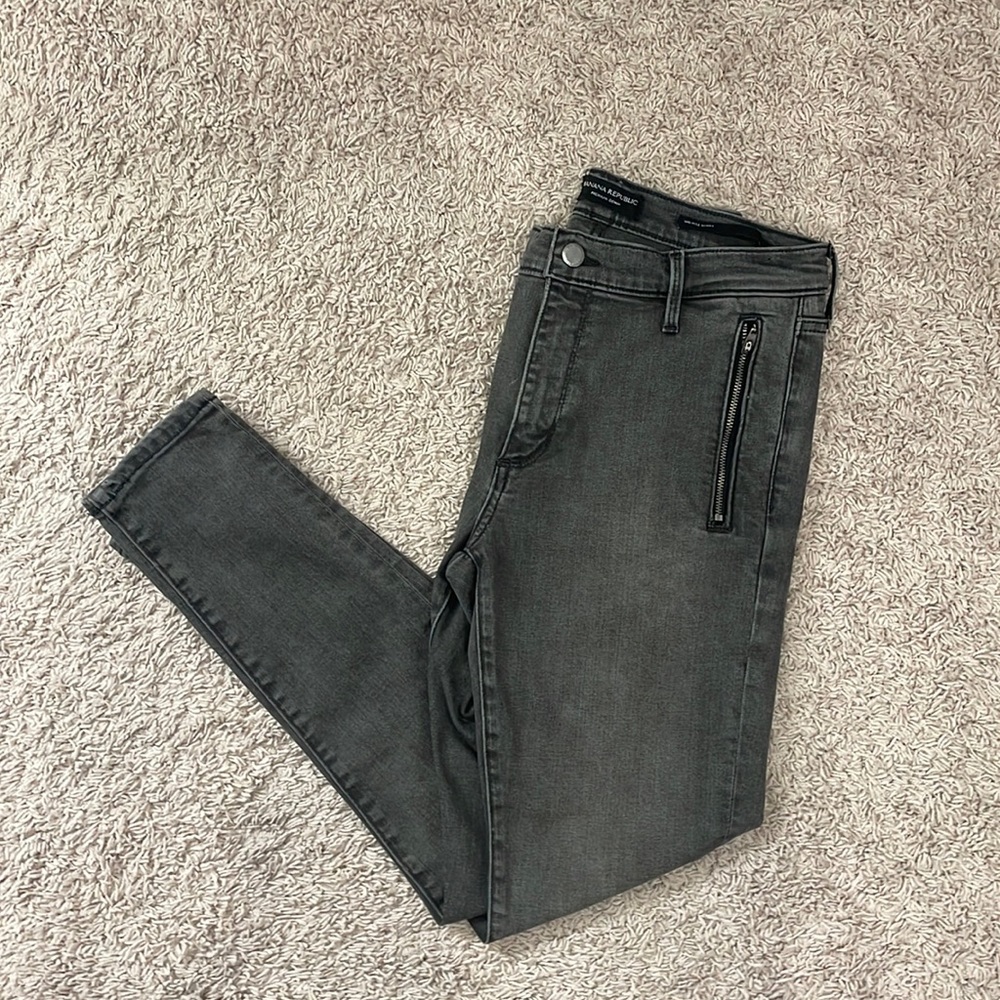 Banana Republic Gray/Black Jeans
